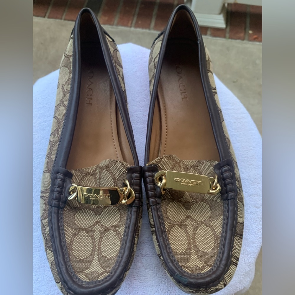 Coach women loafers size 8